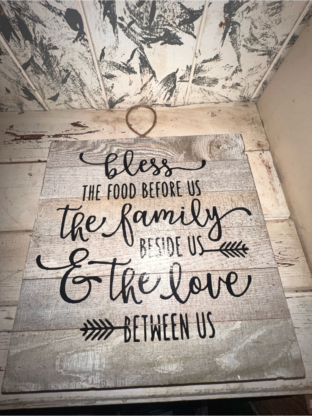Blessing Family Wall Sign in Black Script